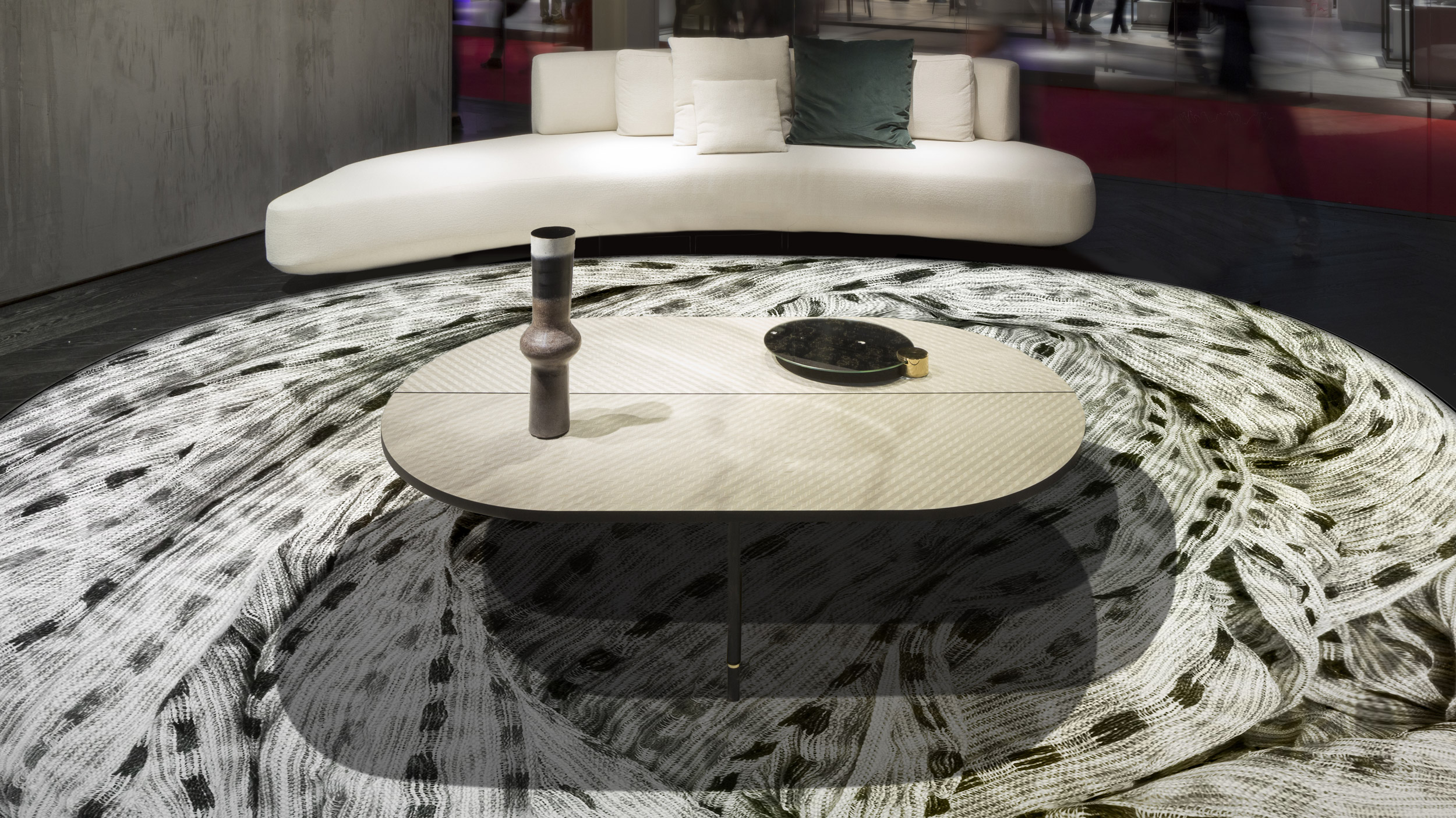 tappeto design organico sostenibile
