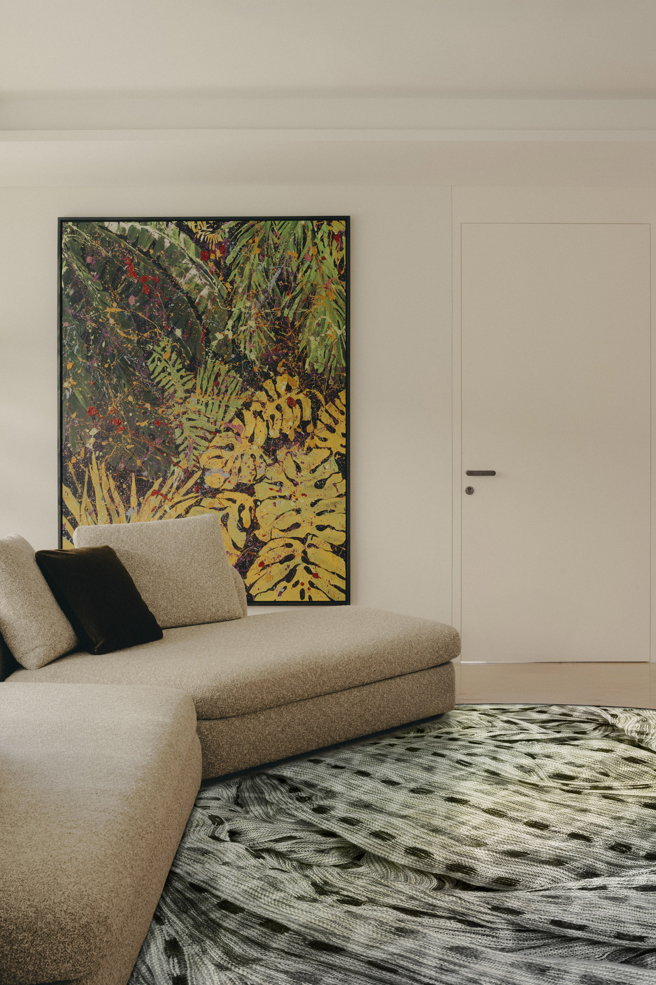 Tappeto moderno design filati sostenibili