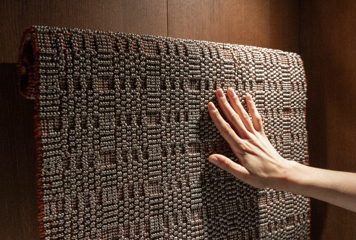 tappeto design collezione paglietta cotta